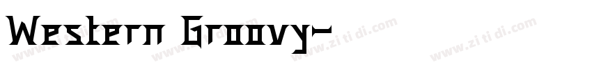 Western Groovy字体转换
